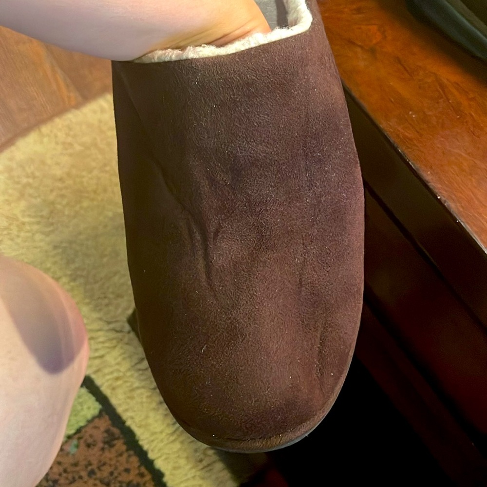Dr. Comfort Brown Slip On Lounge Shoes Mens Size 12 - Picture 3 of 11